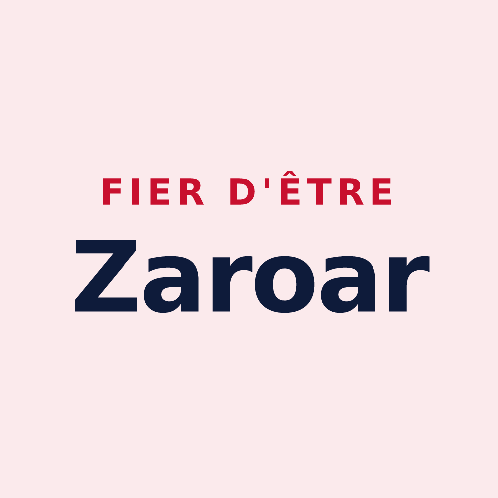 Magnet « Fier d'être Zaroar » — design pour Caro