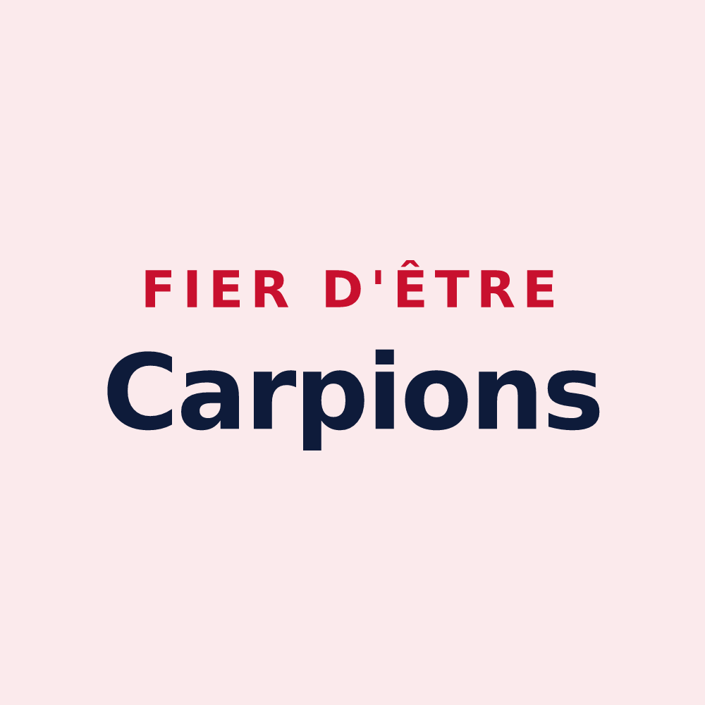 Magnet « Fier d'être Carpions » — design pour Carpiquet