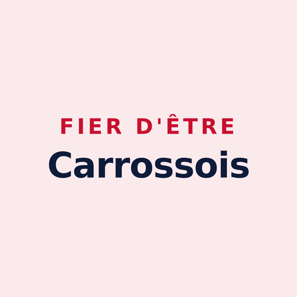 Magnet « Fier d'être Carrossois » — design pour Carros