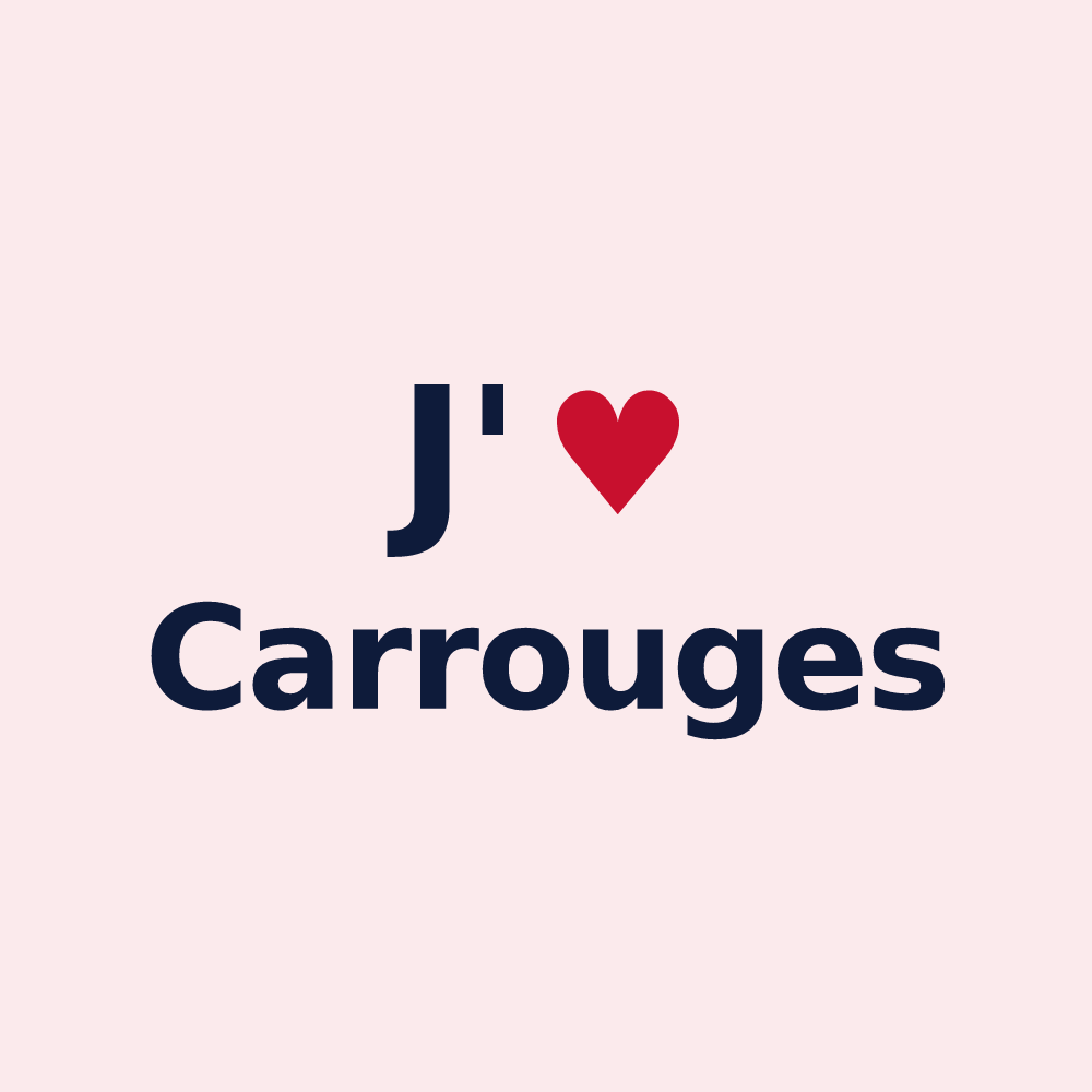 Magnet personnalisé Carrouges — design J'aime Carrouges