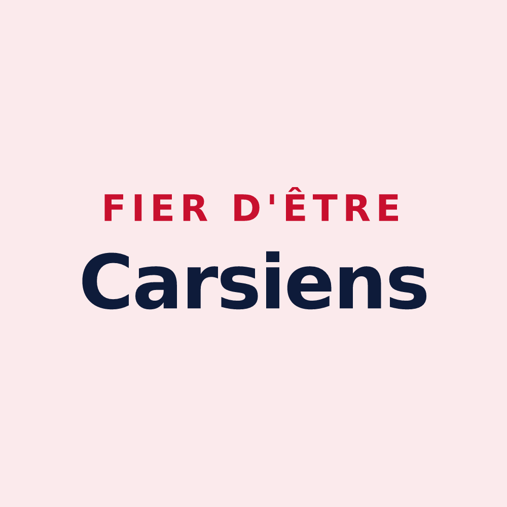 Magnet « Fier d'être Carsiens » — design pour Cars