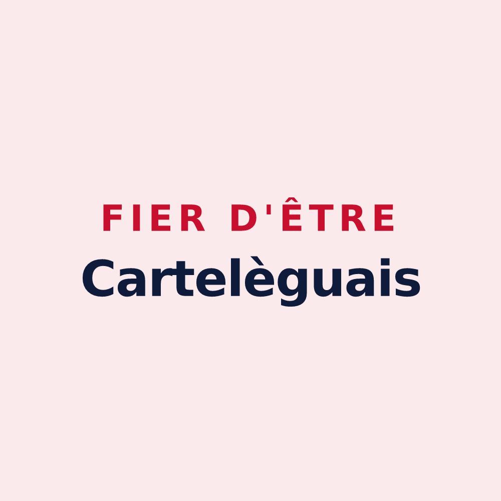 Magnet « Fier d'être Cartelèguais » — design pour Cartelègue