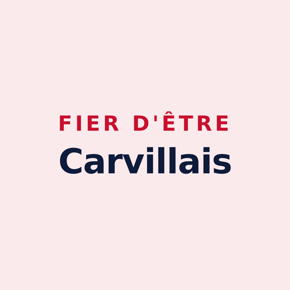 Magnet « Fier d'être Carvillais » — design pour Carville-la-Folletière