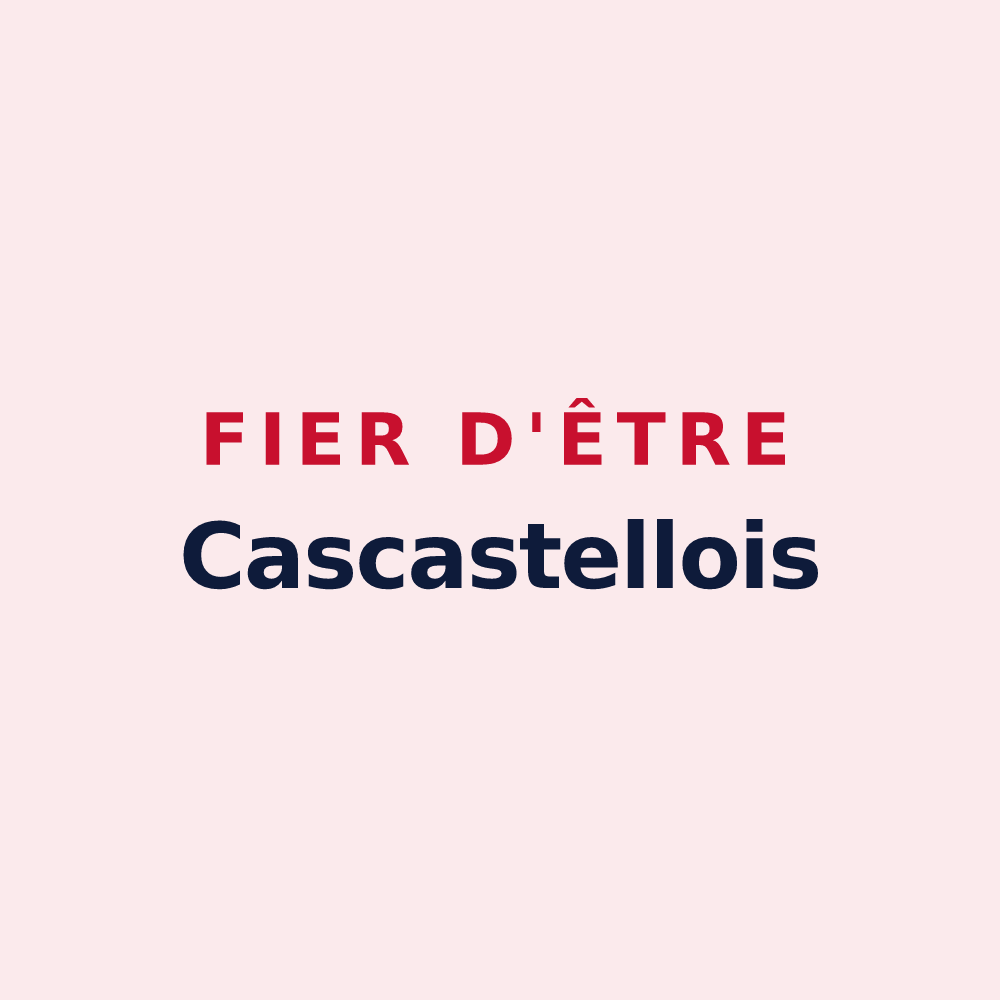 Magnet « Fier d'être Cascastellois » — design pour Cascastel-des-Corbières