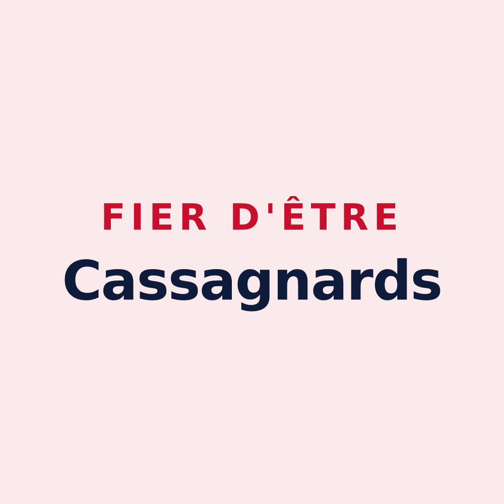Magnet « Fier d'être Cassagnards » — design pour Cassagne