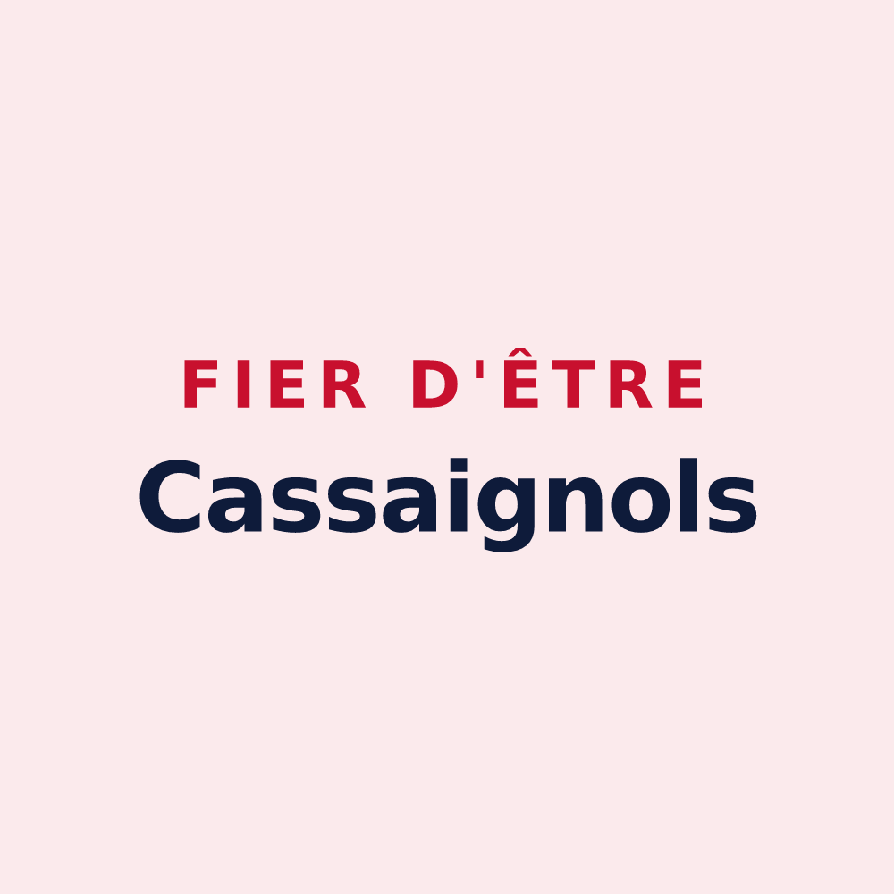 Magnet « Fier d'être Cassaignols » — design pour Cassaignes