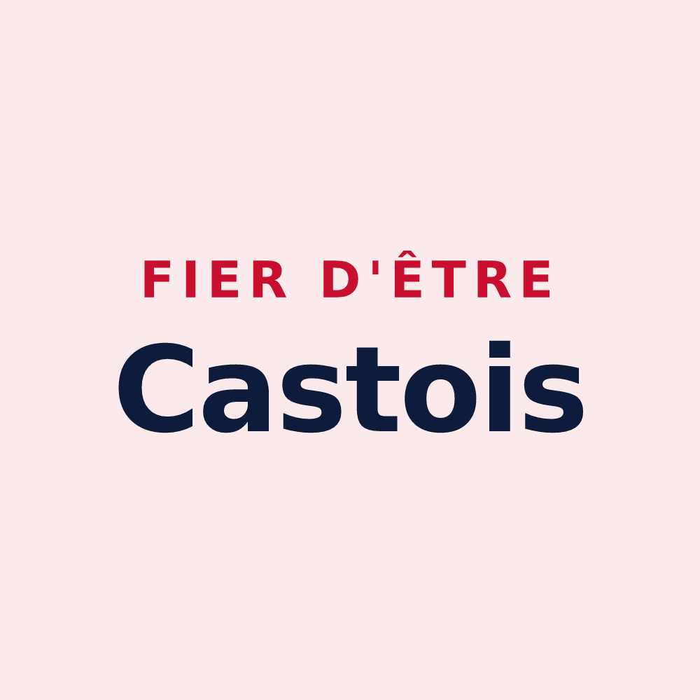 Magnet « Fier d'être Castois » — design pour Cast