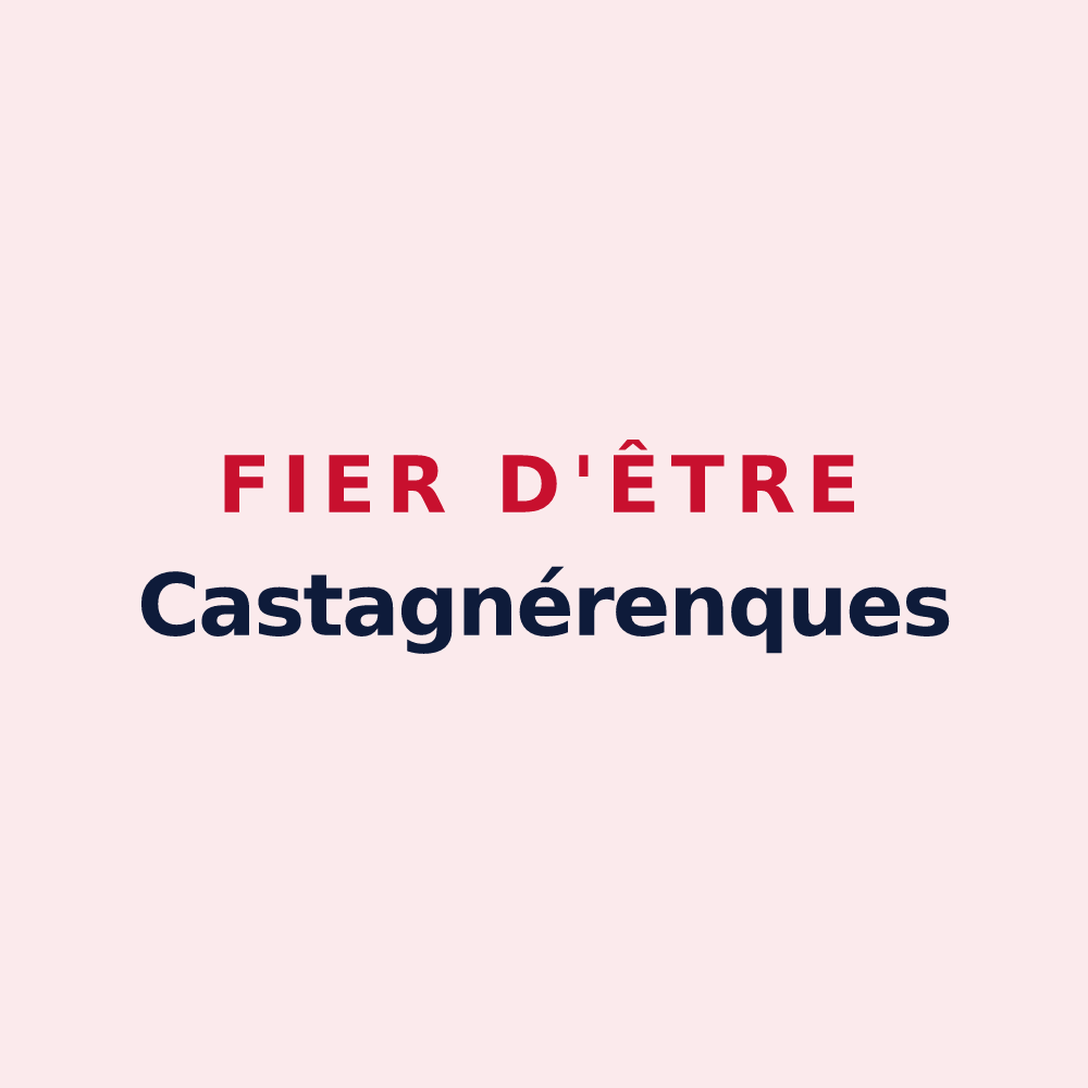 Magnet « Fier d'être Castagnérenques » — design pour Castagniers
