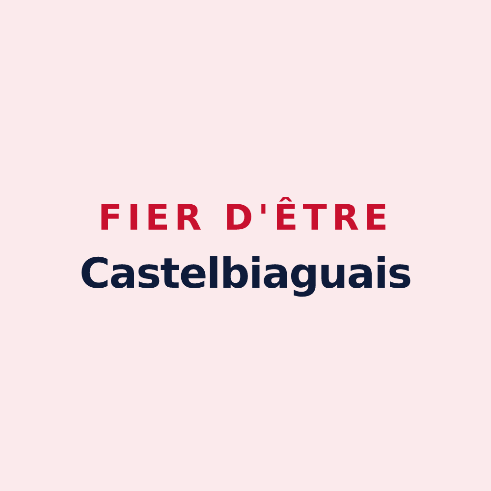 Magnet « Fier d'être Castelbiaguais » — design pour Castelbiague