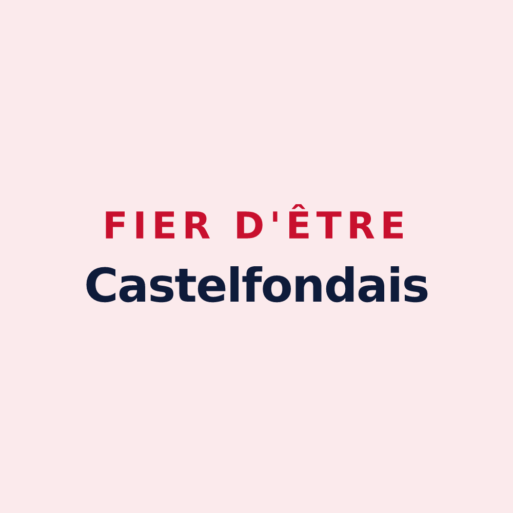 Magnet « Fier d'être Castelfondais » — design pour Castelculier