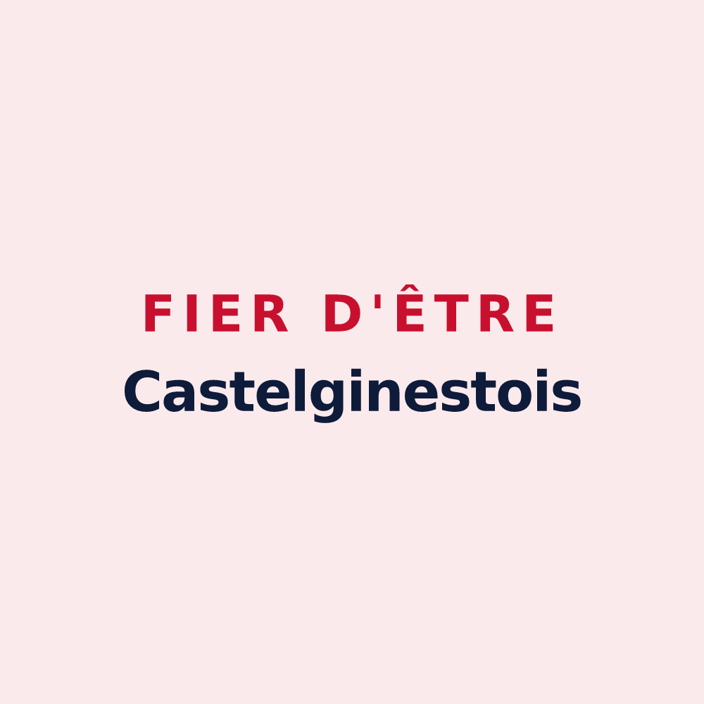 Magnet « Fier d'être Castelginestois » — design pour Castelginest
