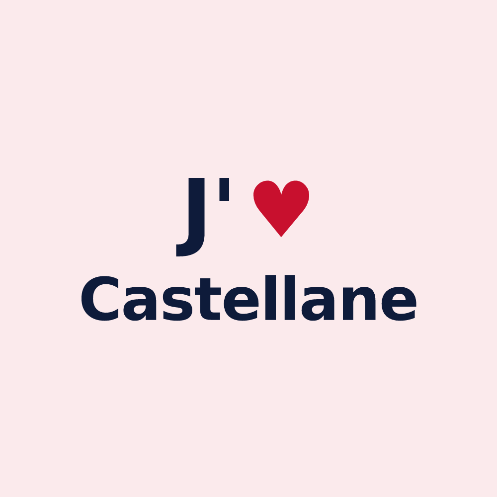 Magnet personnalisé Castellane — design J'aime Castellane