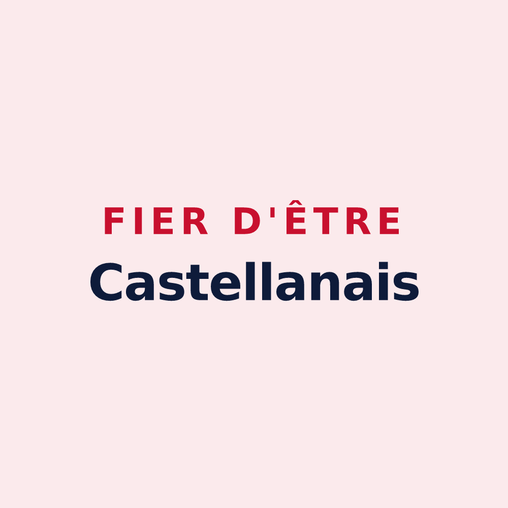 Magnet « Fier d'être Castellanais » — design pour Castellane
