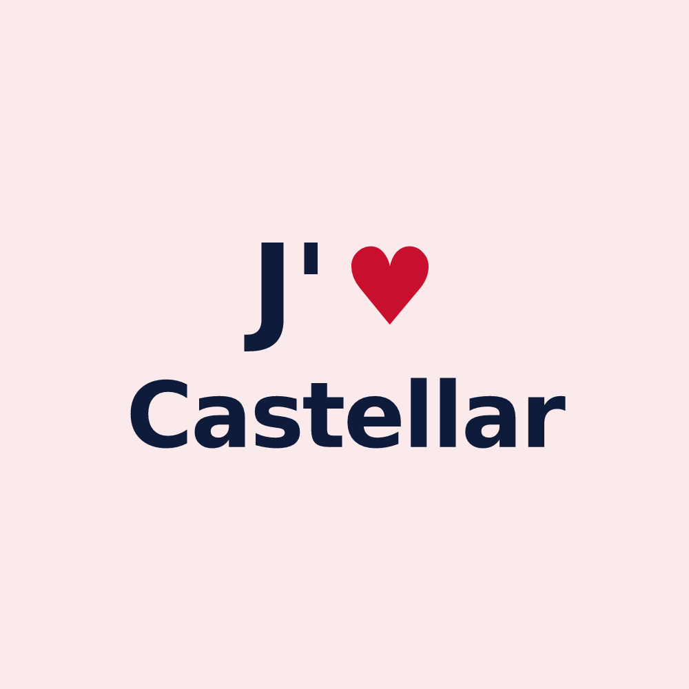 Magnet personnalisé Castellar — design J'aime Castellar