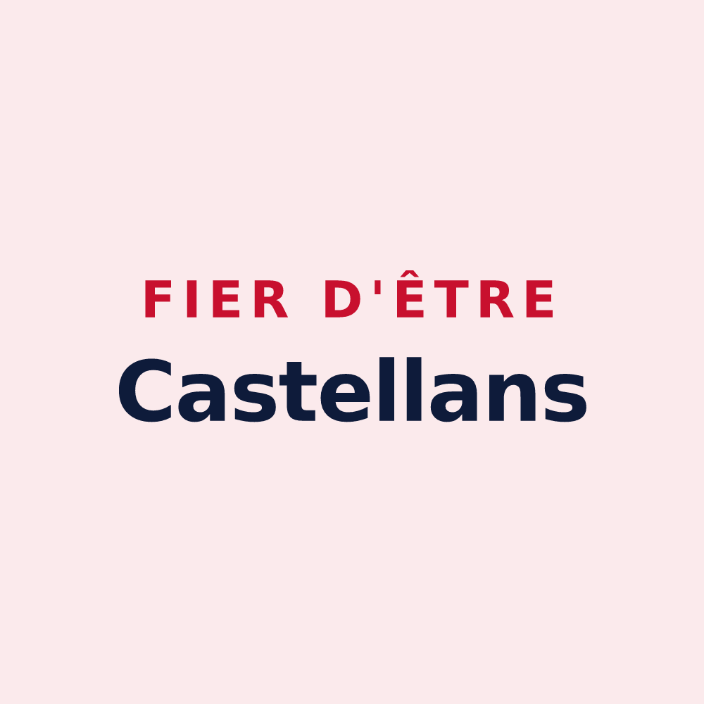 Magnet « Fier d'être Castellans » — design pour Castellet-en-Luberon