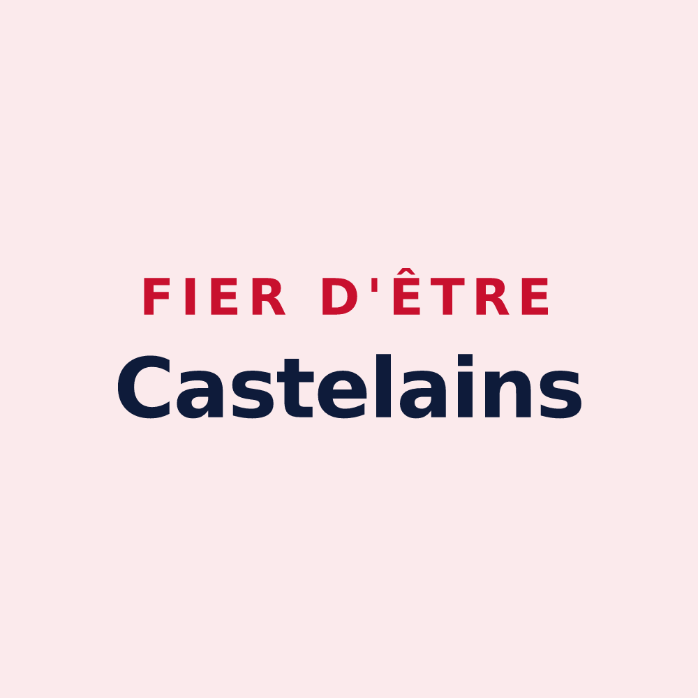 Magnet « Fier d'être Castelains » — design pour Castellet-lès-Sausses