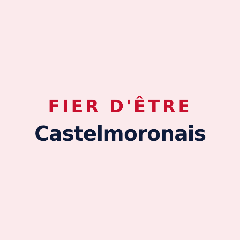Magnet « Fier d'être Castelmoronais » — design pour Castelmoron-d'Albret