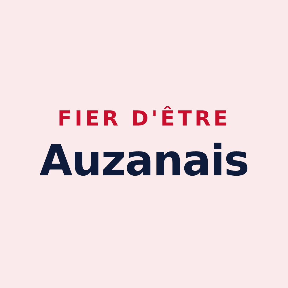 Magnet « Fier d'être Auzanais » — design pour Castelnau d'Auzan Labarrère