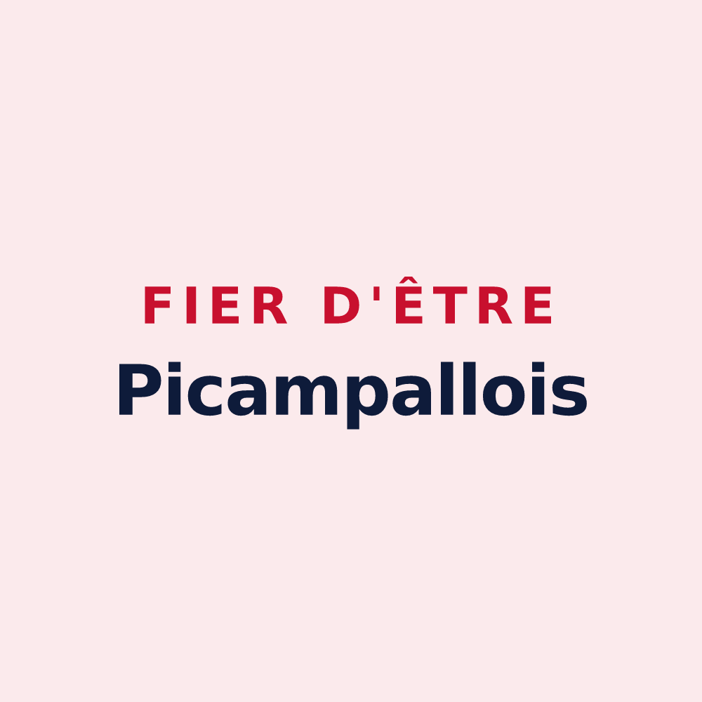 Magnet « Fier d'être Picampallois » — design pour Castelnau-Picampeau