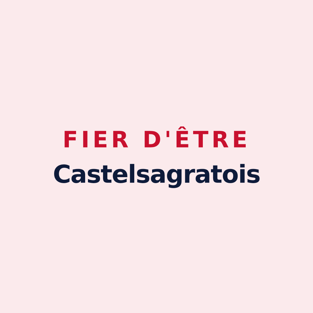 Magnet « Fier d'être Castelsagratois » — design pour Castelsagrat