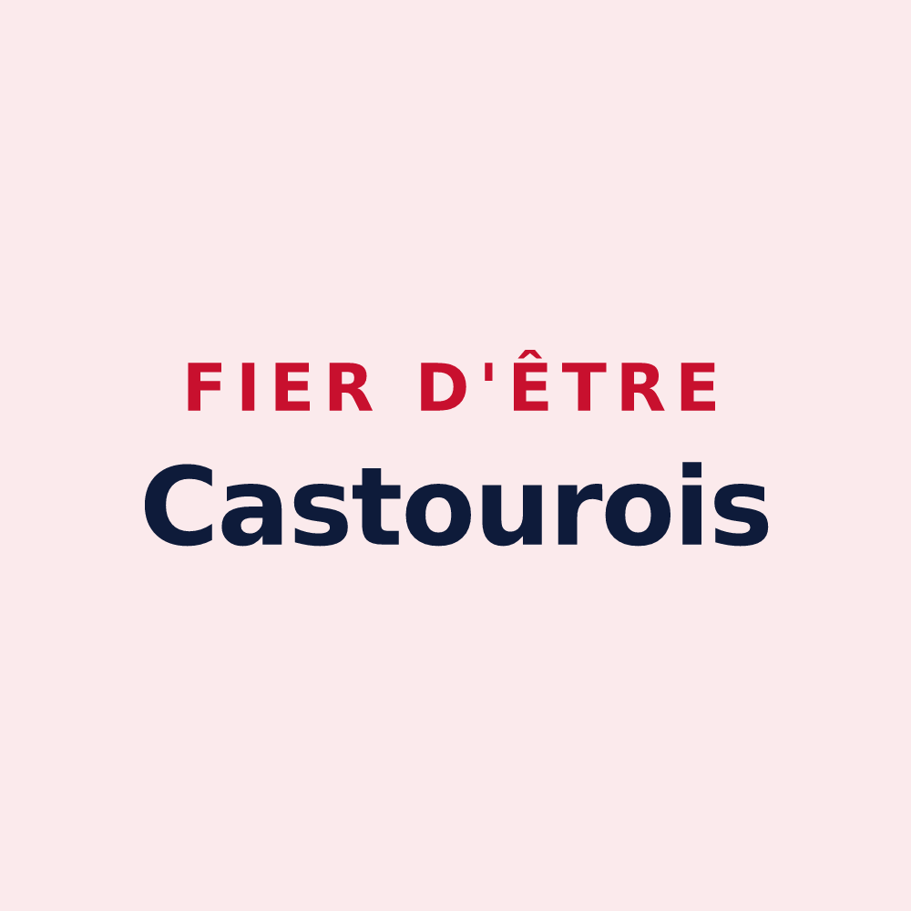 Magnet « Fier d'être Castourois » — design pour Castéra-Lectourois