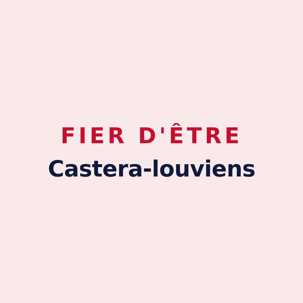 Magnet « Fier d'être Castera-louviens » — design pour Castéra-Lou