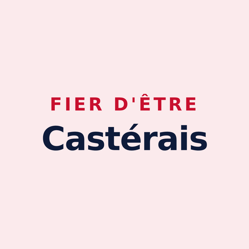 Magnet « Fier d'être Castérais » — design pour Castéra-Loubix