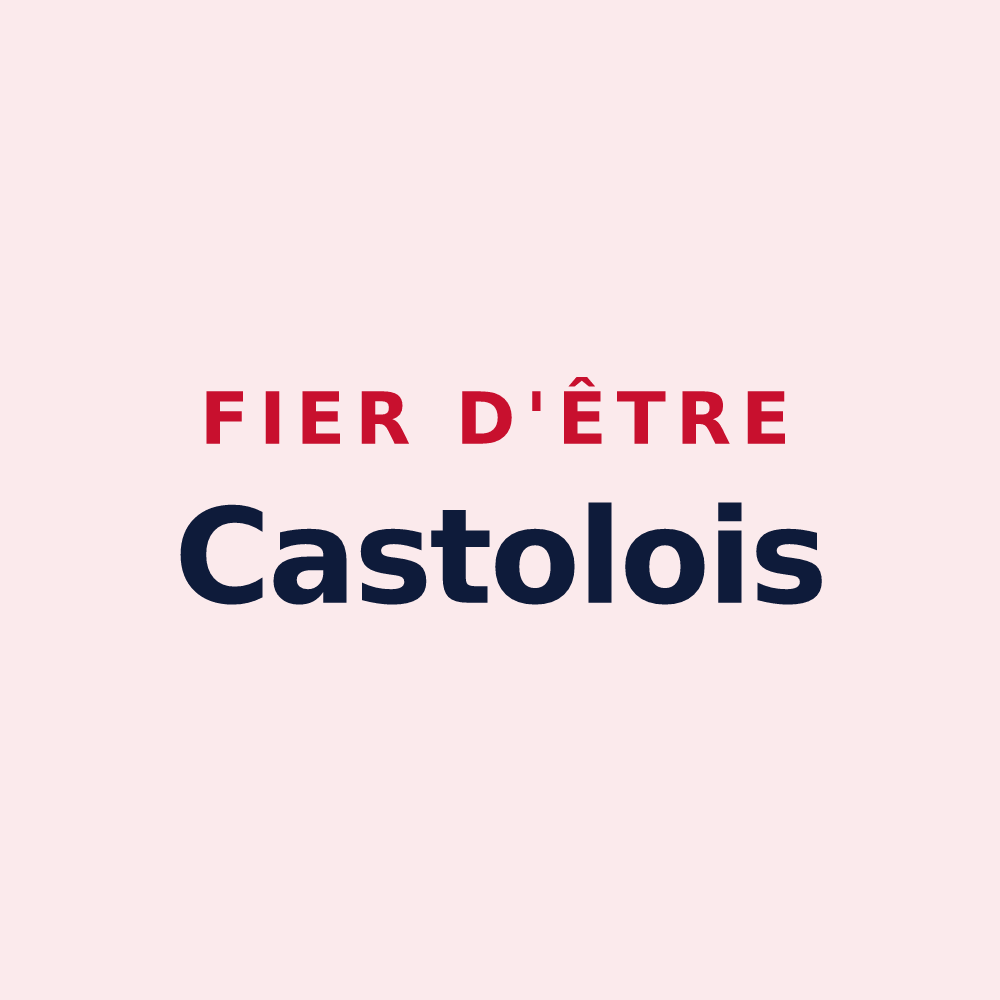 Magnet « Fier d'être Castolois » — design pour Castéra-Vignoles