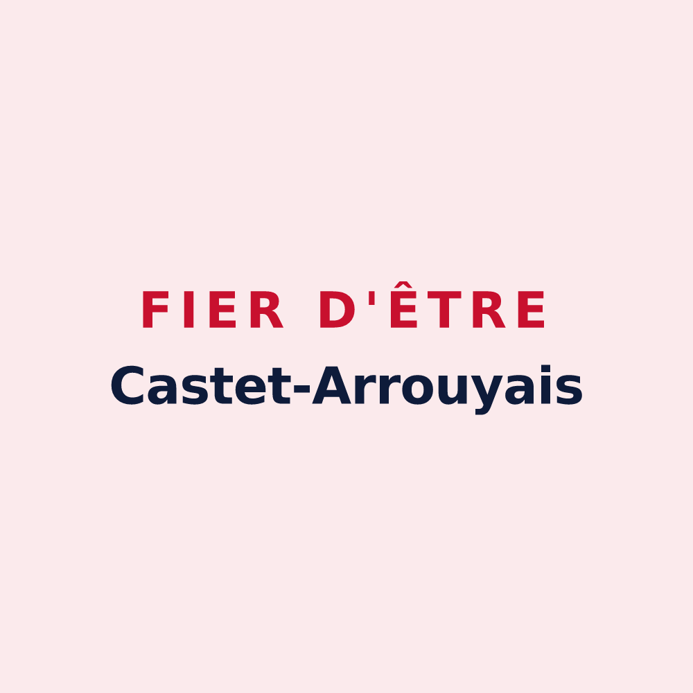 Magnet « Fier d'être Castet-Arrouyais » — design pour Castet-Arrouy