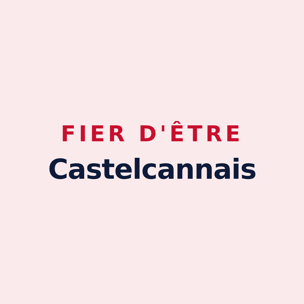 Magnet « Fier d'être Castelcannais » — design pour Castex-d'Armagnac