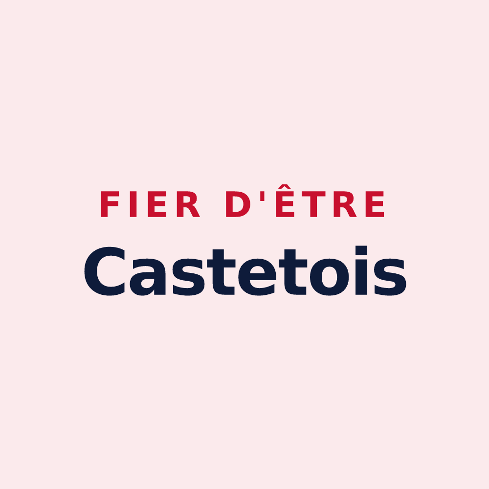 Magnet « Fier d'être Castetois » — design pour Castex