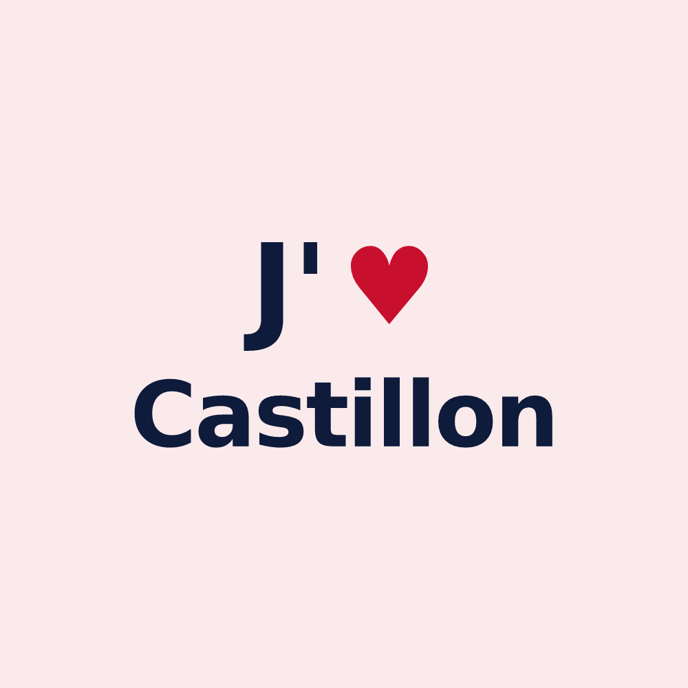 Magnet personnalisé Castillon — design J'aime Castillon