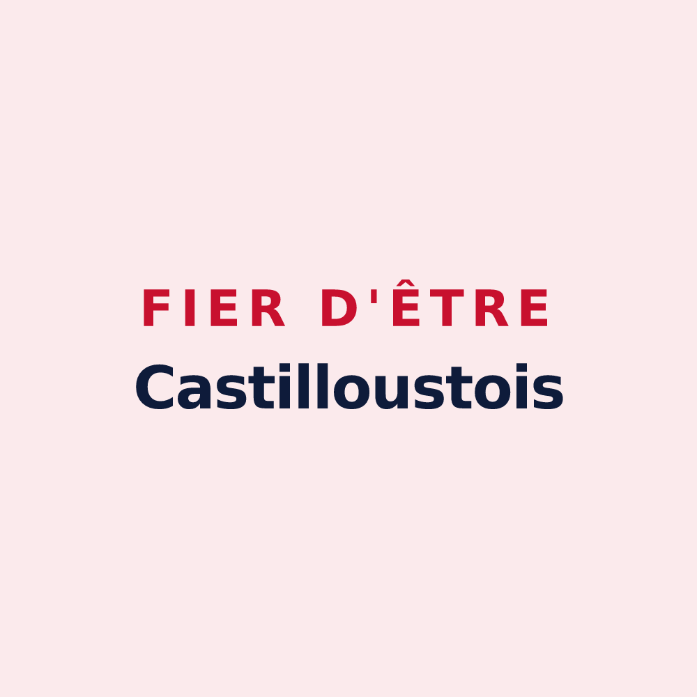 Magnet « Fier d'être Castilloustois » — design pour Castillon-de-Larboust