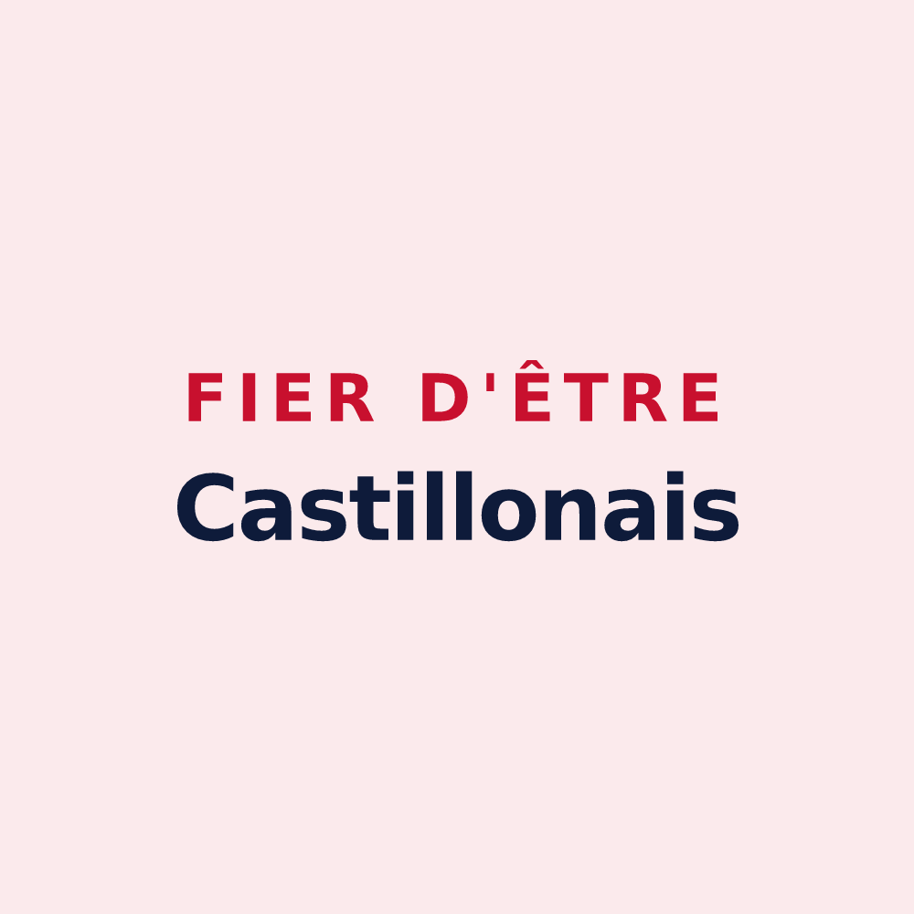 Magnet « Fier d'être Castillonais » — design pour Castillon-en-Auge