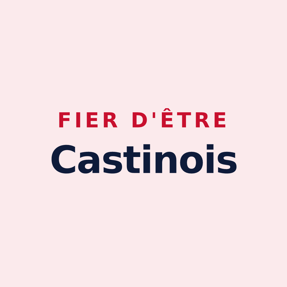Magnet « Fier d'être Castinois » — design pour Castin