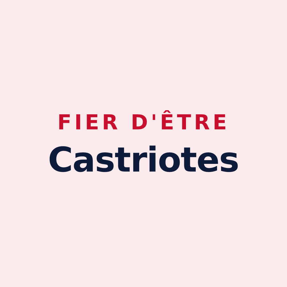 Magnet « Fier d'être Castriotes » — design pour Castries