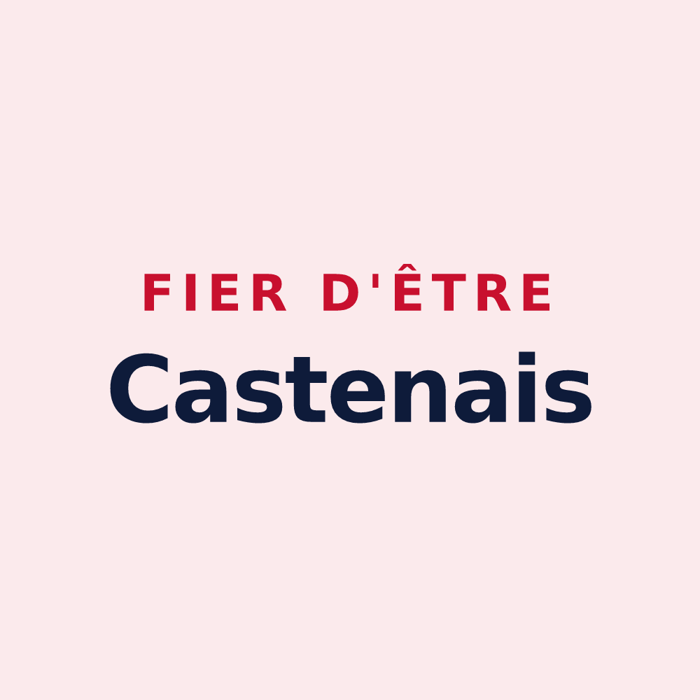Magnet « Fier d'être Castenais » — design pour Catenay