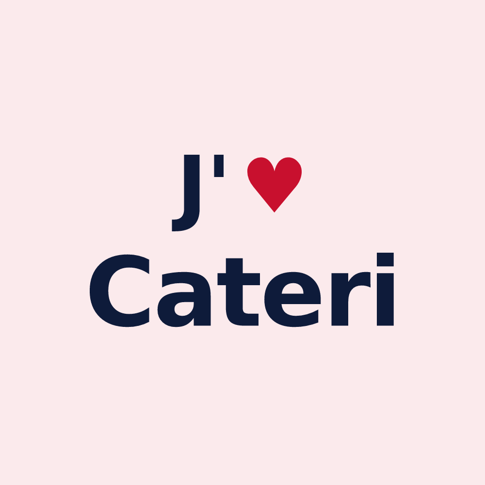 Magnet personnalisé Cateri — design J'aime Cateri