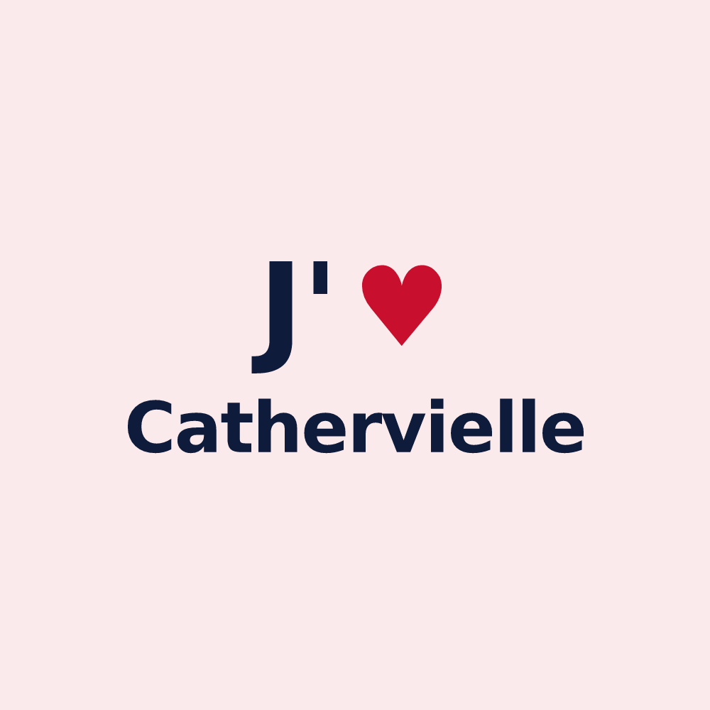 Magnet personnalisé Cathervielle — design J'aime Cathervielle