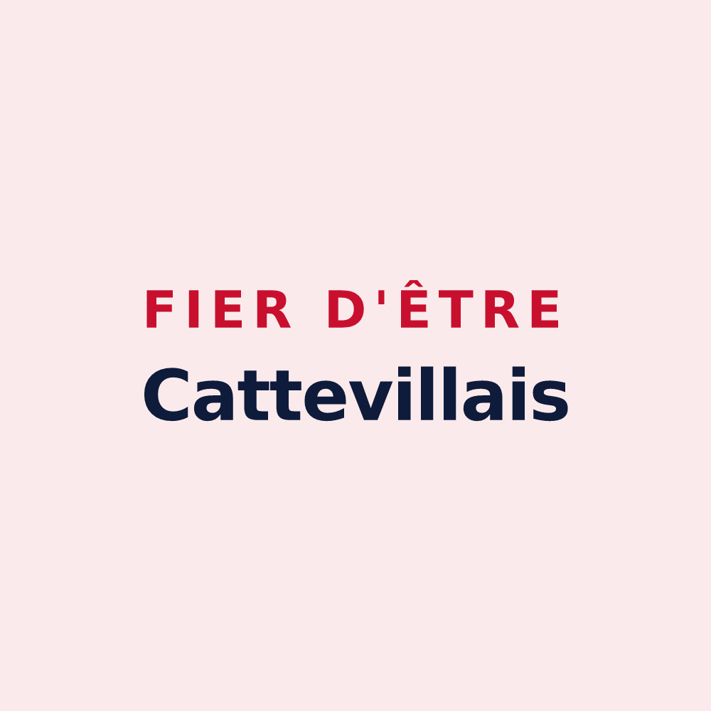 Magnet « Fier d'être Cattevillais » — design pour Catteville