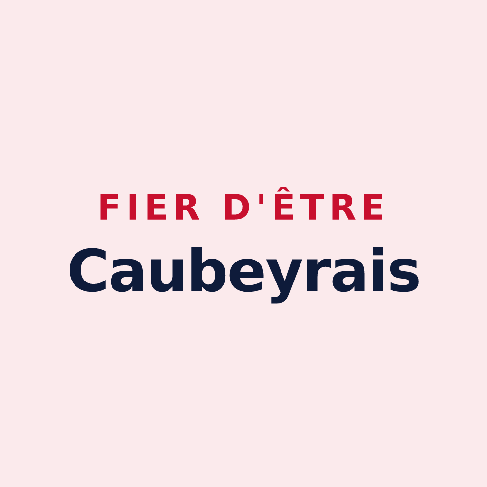 Magnet « Fier d'être Caubeyrais » — design pour Caubeyres