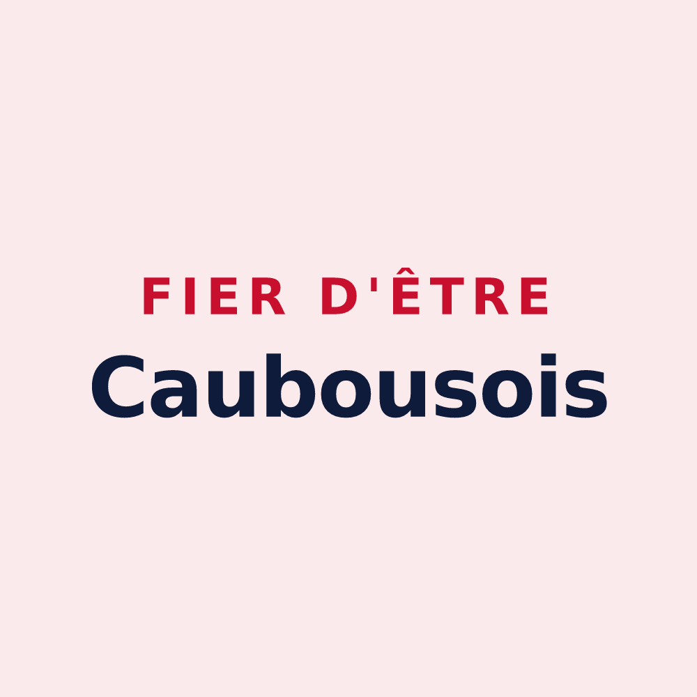 Magnet « Fier d'être Caubousois » — design pour Caubous