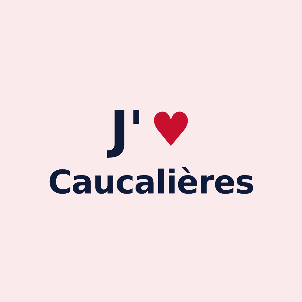 Magnet personnalisé Caucalières — design J'aime Caucalières