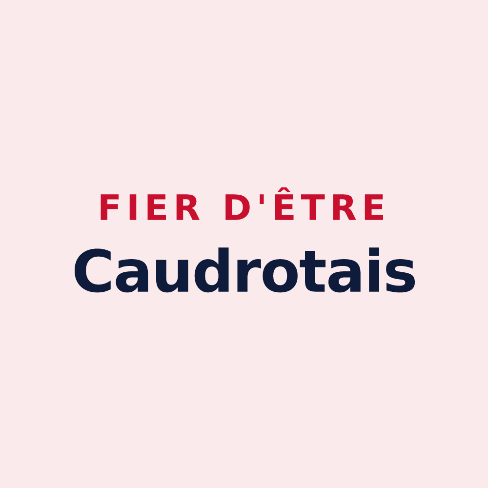 Magnet « Fier d'être Caudrotais » — design pour Caudrot