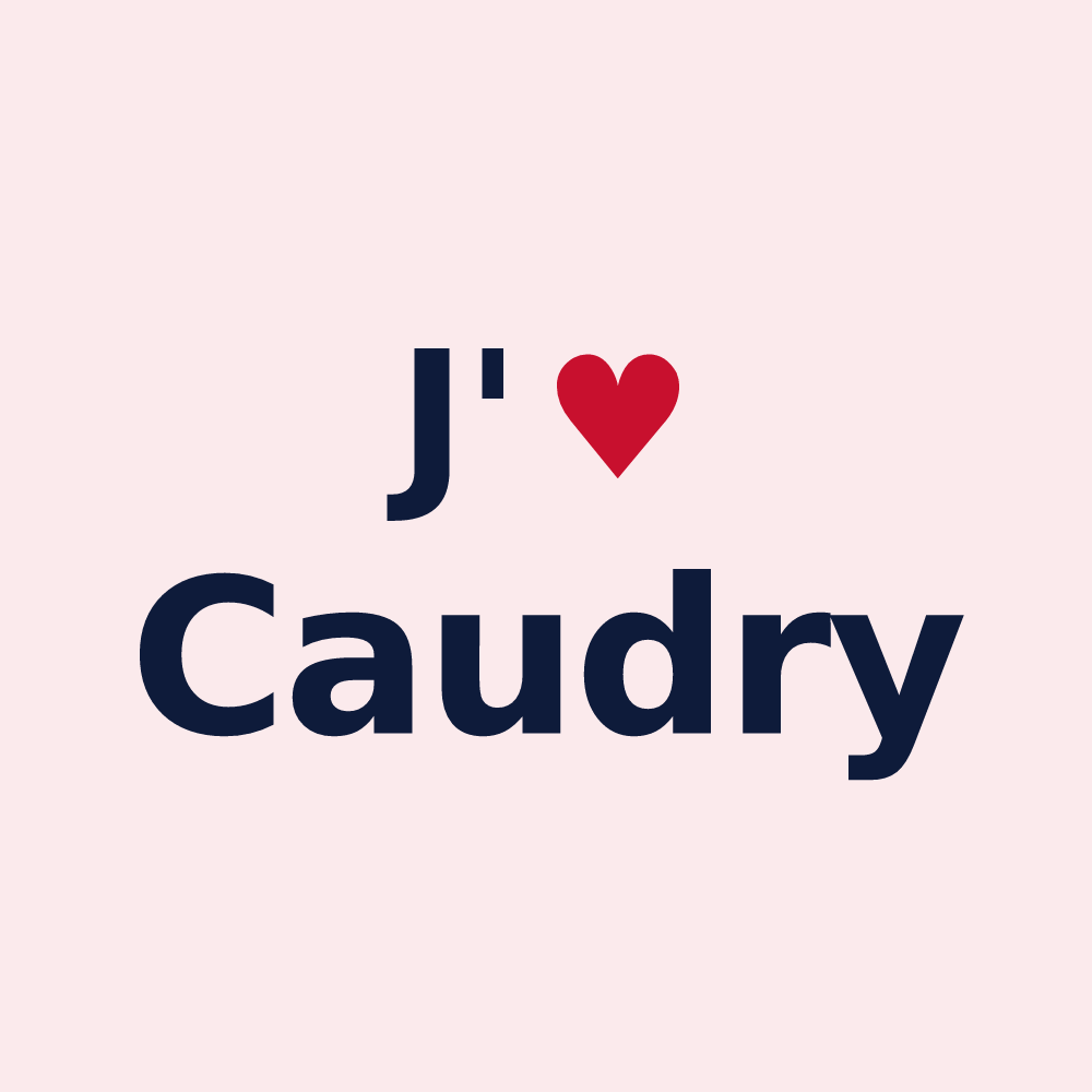 Magnet personnalisé Caudry — design J'aime Caudry