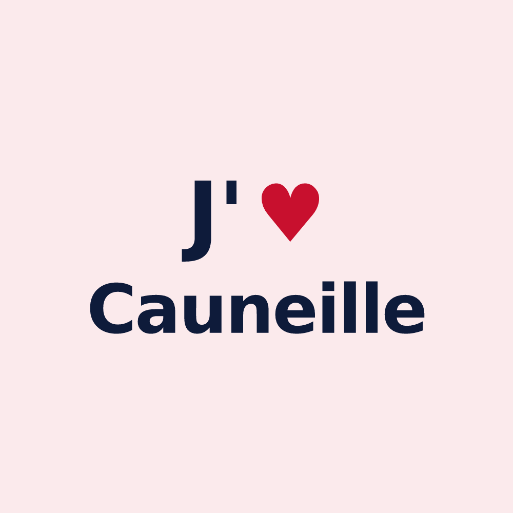Magnet personnalisé Cauneille — design J'aime Cauneille
