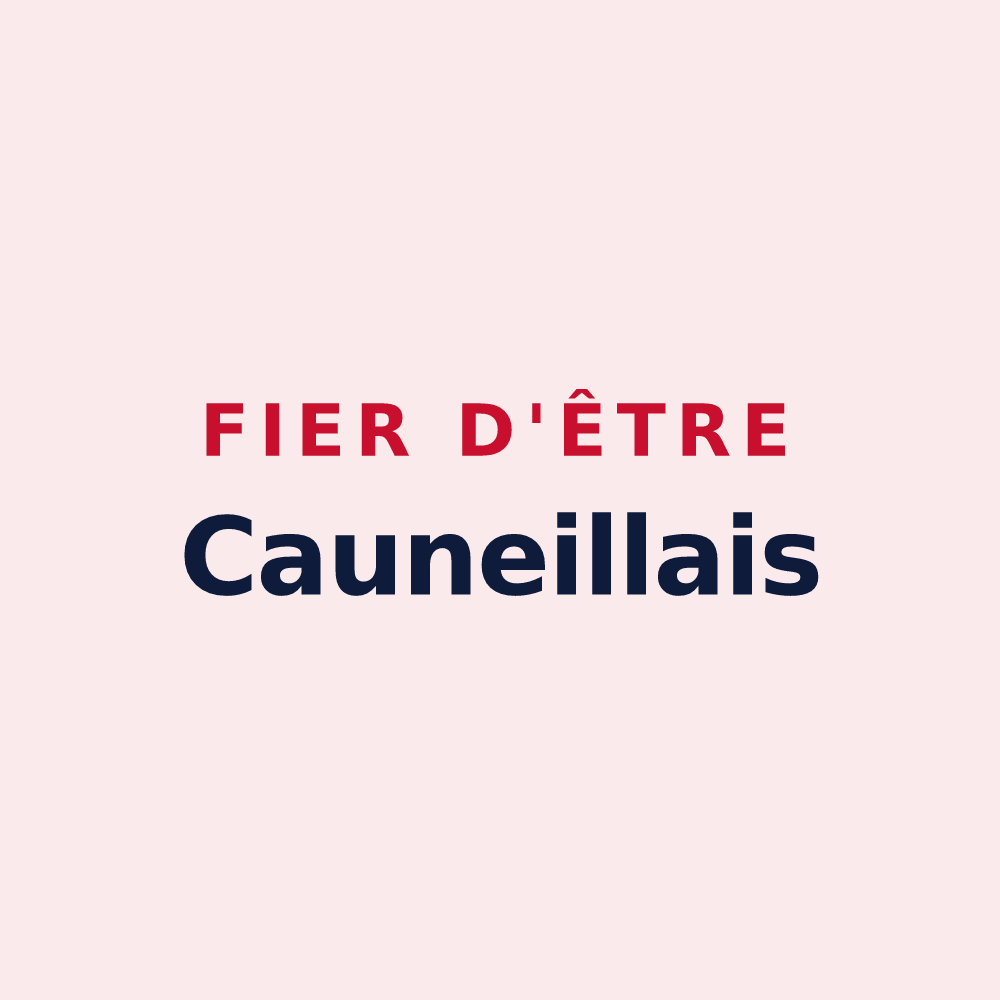 Magnet « Fier d'être Cauneillais » — design pour Cauneille