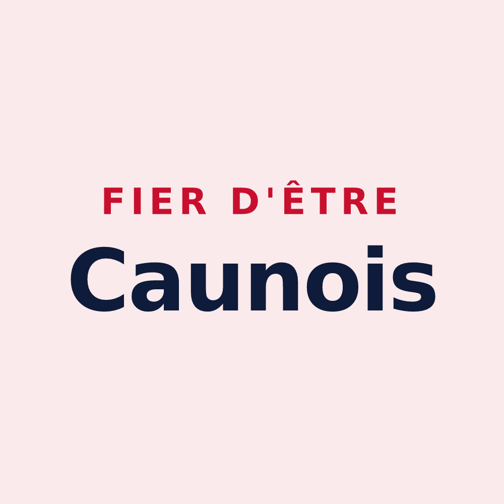 Magnet « Fier d'être Caunois » — design pour Caunes-Minervois