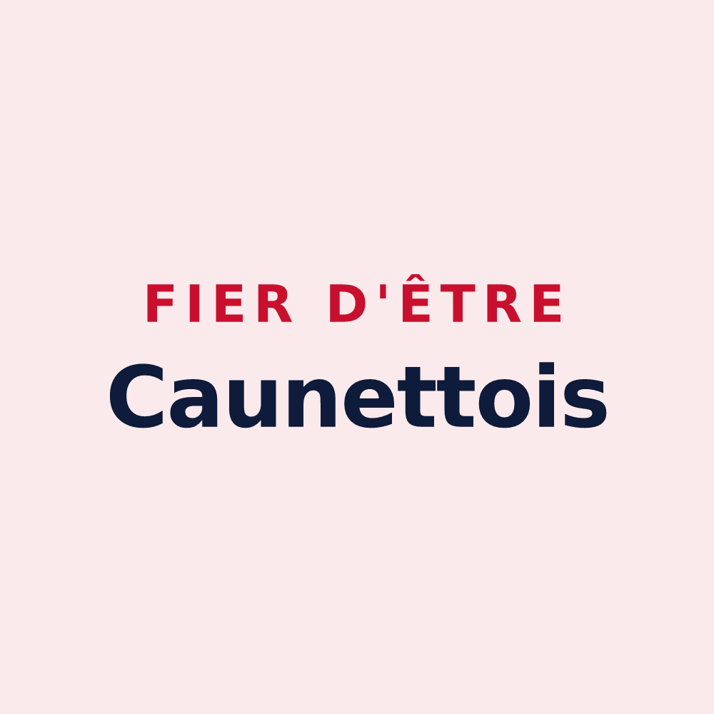 Magnet « Fier d'être Caunettois » — design pour Caunette-sur-Lauquet