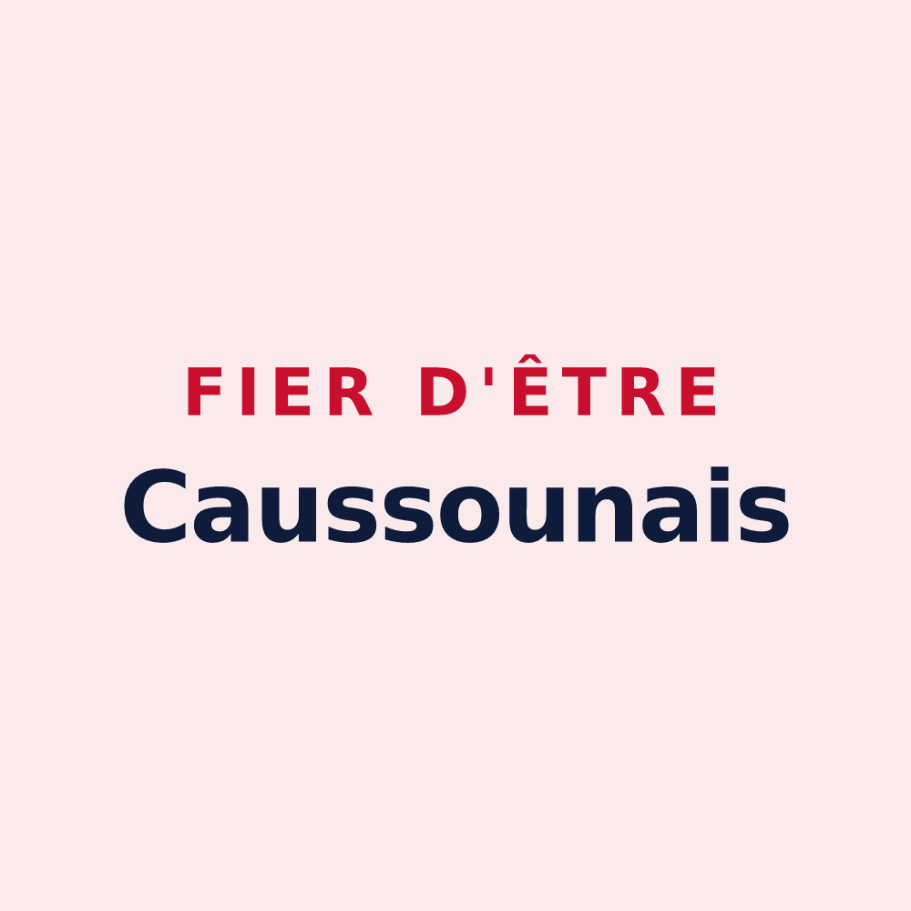 Magnet « Fier d'être Caussounais » — design pour Caussou